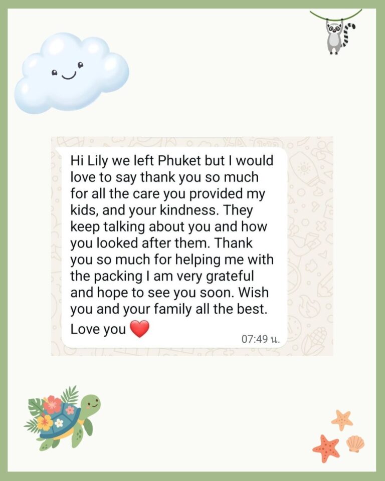 Trusted nanny in phuket